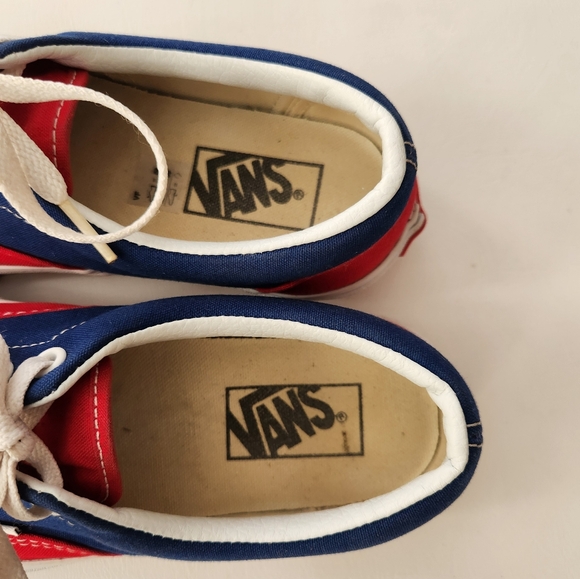 Vans Era skateboard shoes (BMX Checkerboard ) true blue/ red - Picture 7 of 8